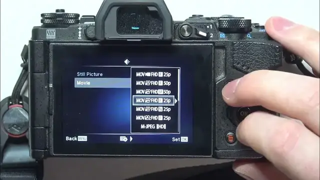 Video thumbnail for How To Change Movie Mode On Olympus E M5 MARK II
