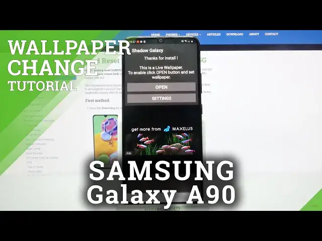 Video thumbnail for Shadow Galaxy Wallpaper App - SAMSUNG Galaxy A90 & Live Wallpaper Installation