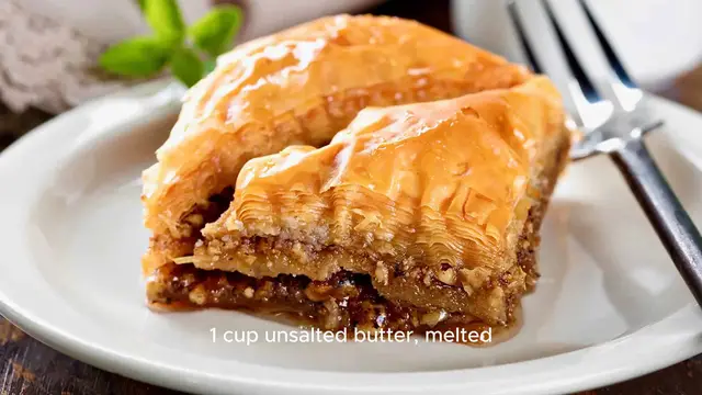 Video thumbnail for Baklava recipe