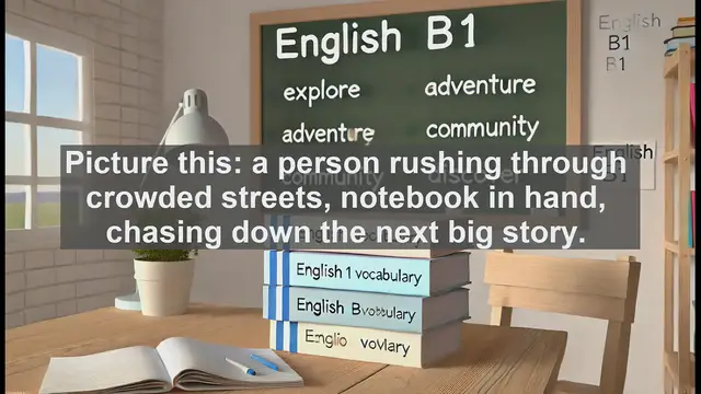 Video thumbnail for 2500 Must Know CEFR B1 Vocabulary - What Is a Journalist? Key Facts About This News Profession