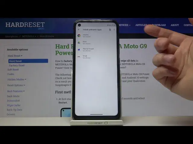 'Video thumbnail for How to Install Unknown Apps on MOTOROLA Moto G9 Power - Allow Unknown Sources'