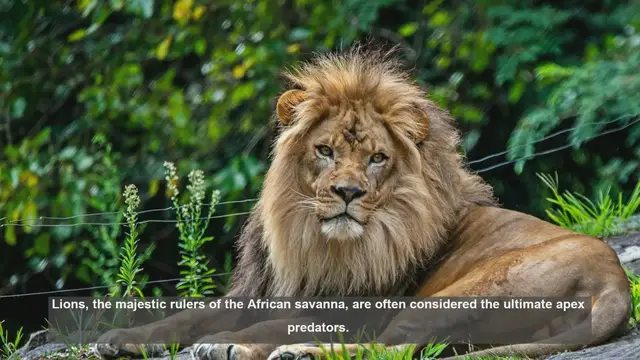 Video thumbnail for 10 Surprising Facts: How Lions React to Other Predators