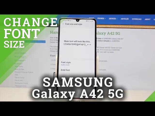 'Video thumbnail for How to Change Font Style in Samsung Galaxy A42  - Personalize Font Style'