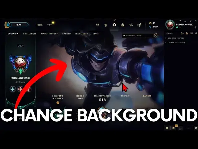'Video thumbnail for How to Change Profile Background in League of Legends - Animated Summoner Profile Theme in LOL'