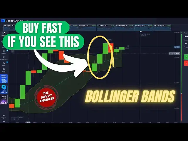 'Video thumbnail for Pocket Option | How to Place a Buy Trade using Bollinger Bands Indicator'