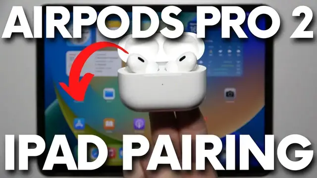 Video thumbnail for How to Pair AirPods Pro 2 with iPad - Add AirPods Pro 2nd Gen to Apple iPad