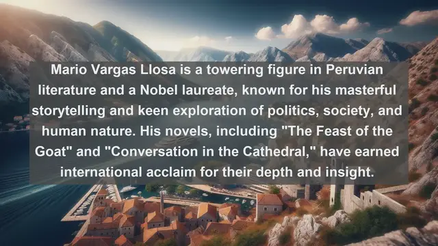 Video thumbnail for Unveiling Peru's Literary Gems: Top 10 Famous Writers in Peru