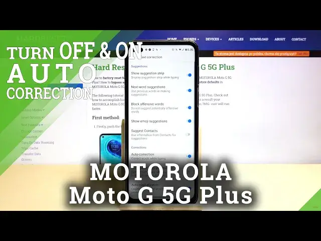 'Video thumbnail for How to Enter Text Correction Options on Motorola Moto G 5G Plus - Manage Spell Checking'