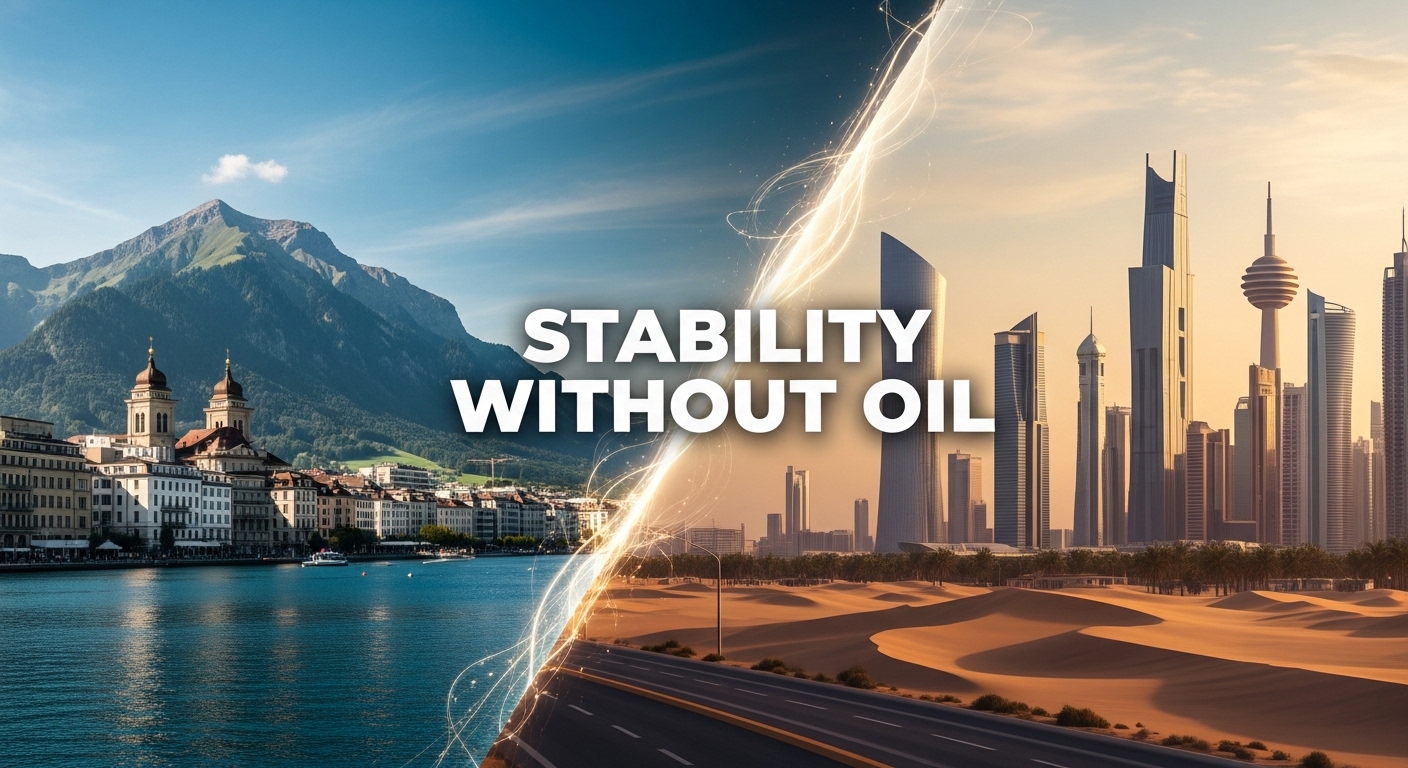 Video thumbnail for How Switzerland Is One of the richest Countries Without Oil? Long-Term Vision to Kuwait and the Gulf