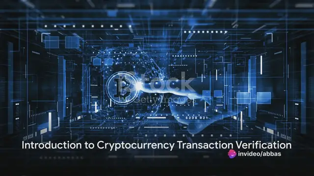 Video thumbnail for Bitcoin - how is a transaction verified on a cryptocurrency network?
