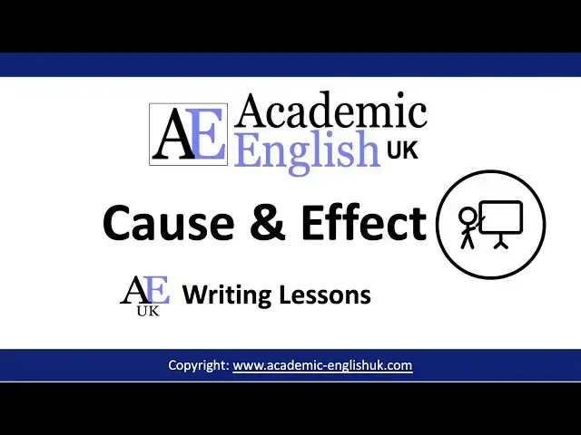 Video thumbnail for Cause & Effect Video Language / Academic English