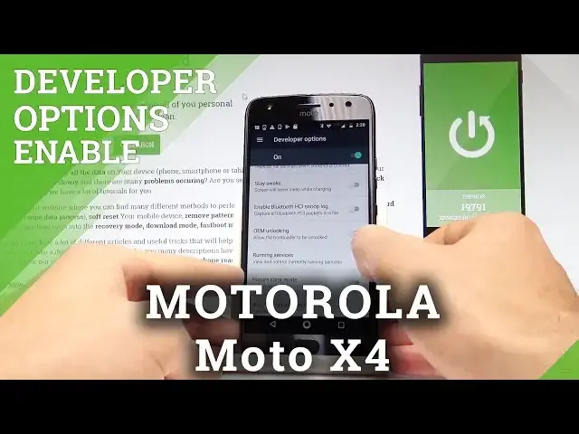 'Video thumbnail for How to Enable Developer Options on MOTOROLA Moto X4 - OEM Unlock |HardReset.Info'