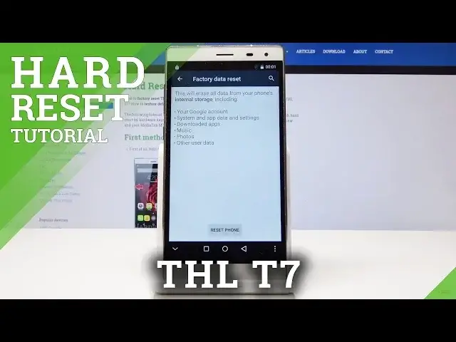 'Video thumbnail for THL T7 Factory Reset / Restore Defaults'