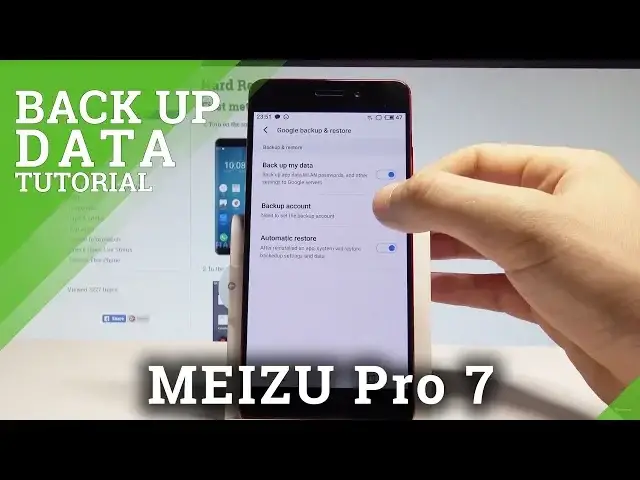 'Video thumbnail for How to Back Up Data on MEIZU Pro 7 - Enable Google Backup |HardReset.Info'