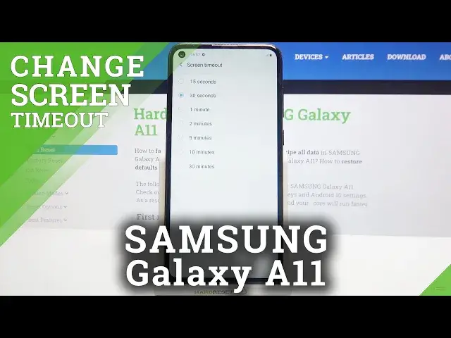 'Video thumbnail for How to Change Screen Timeout in SAMSUNG Galaxy A11 – Screen Sleep Time'