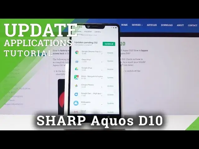 Video thumbnail for How to Update Apps in SHARP Aquos D10 - Download Latest App Version