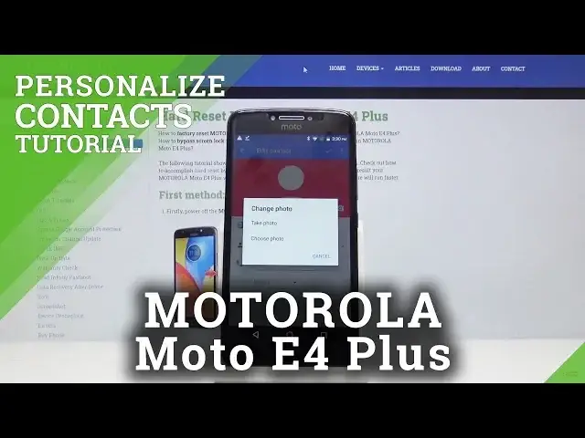 'Video thumbnail for How to in Personalize Contact Motorola Moto E4 Plus – Add Photo to Contact'