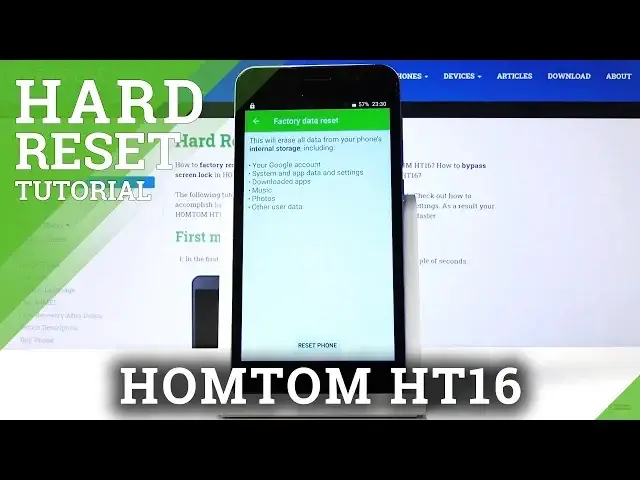 Video thumbnail for How to Hard Reset HOMTOM HT16 – Bypass Screen Lock