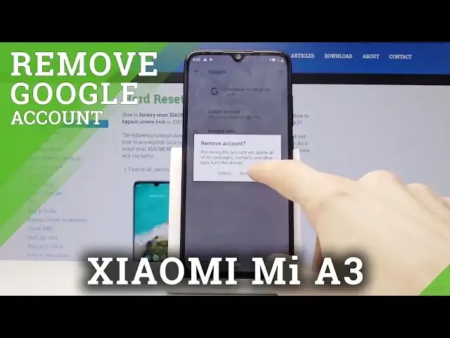 'Video thumbnail for How to Remove Google Account in XIAOMI Mi A3 - Delete Google User'