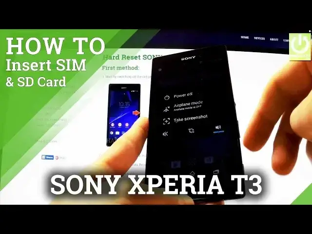 'Video thumbnail for How to insert SIM card and Micro SD card in SONY Xperia T3 D5103'