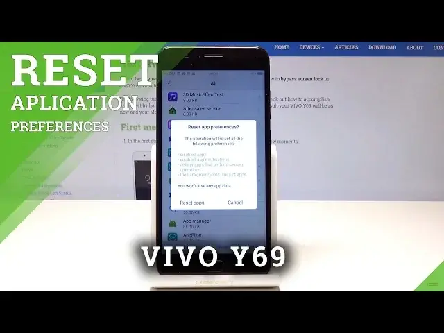 'Video thumbnail for How to Reset App Preferences in VIVO Y69 - Restore Default App Settings'