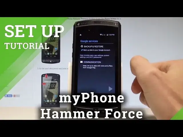 'Video thumbnail for How to Add Google Account in myPhone Hammer Force - Set Up Google Account |HardReset.Info'
