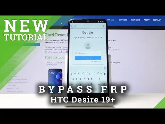 'Video thumbnail for How to Remove Google Lock in HTC Desire 19+ | HTC Bypass Google Verification'