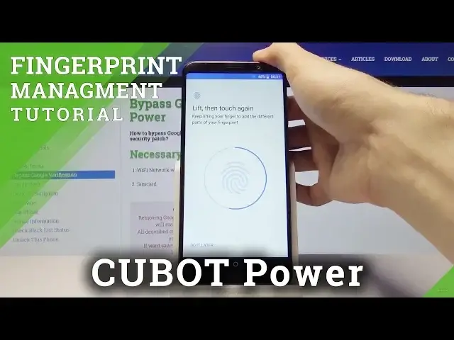 Video thumbnail for How to Add Fingerprint in CUBOT Power - Screen Protection / Add Patten Lock