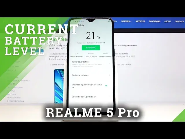 'Video thumbnail for How to Enable Battery Percentage in REALME 5 Pro – Battery Icon'