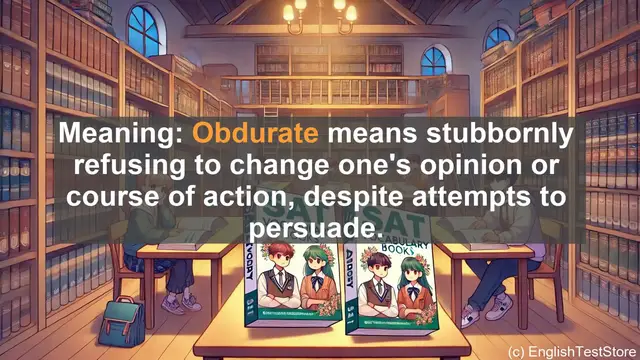 Video thumbnail for 5000 Must Know SAT Vocabulary - SAT Vocabulary: Understanding 'Obdurate'
