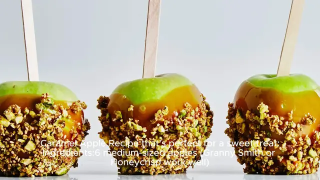 Video thumbnail for Caramel Apple Recipe