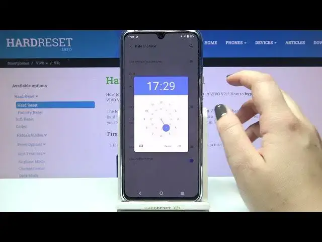 'Video thumbnail for How to Change Time & Date on VIVO V21 – Time Settings'