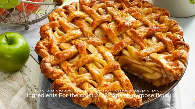 Video thumbnail for Apple pie recipe