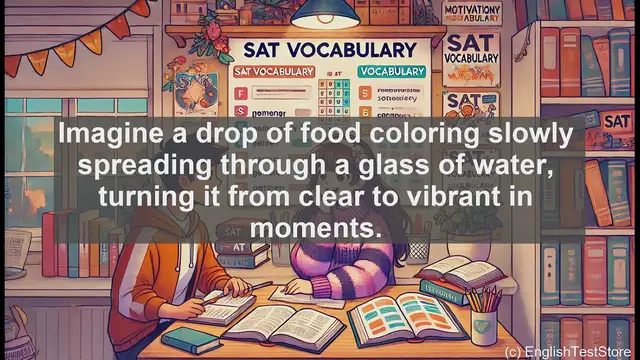 Video thumbnail for 5000 Must Know SAT Vocabulary - Understanding 'Permeate': From Food Coloring to SAT Vocabulary