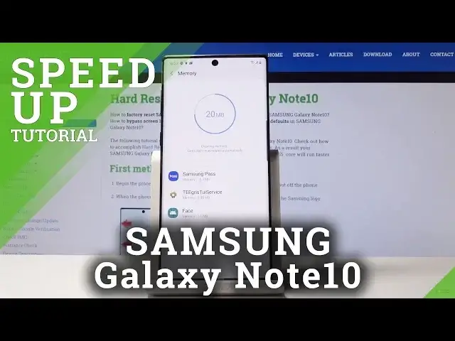 'Video thumbnail for How to Speed Up SAMSUNG Galaxy Note 10 - Optimization Process'