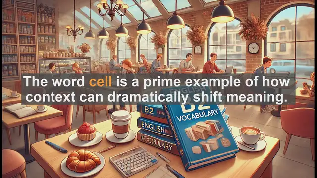 Video thumbnail for 1500 Must Know CEFR B2 Vocabulary - The Many Meanings of 'Cell': From Biology to Technology