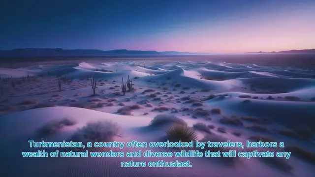 Video thumbnail for Discovering Turkmenistan's Captivating Wildlife