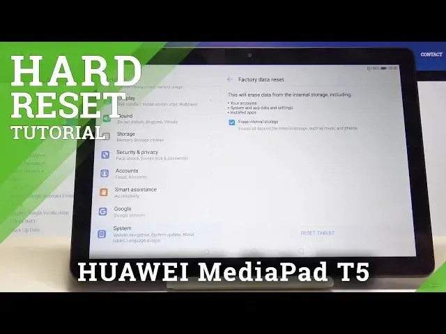 'Video thumbnail for HARD RESET HUAWEI MediaPad T5 - Factory Reset Tutorial'