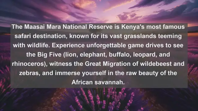 Video thumbnail for Discover Kenya's Spectacular Landscapes: Top 10 Must-See Natural Wonders