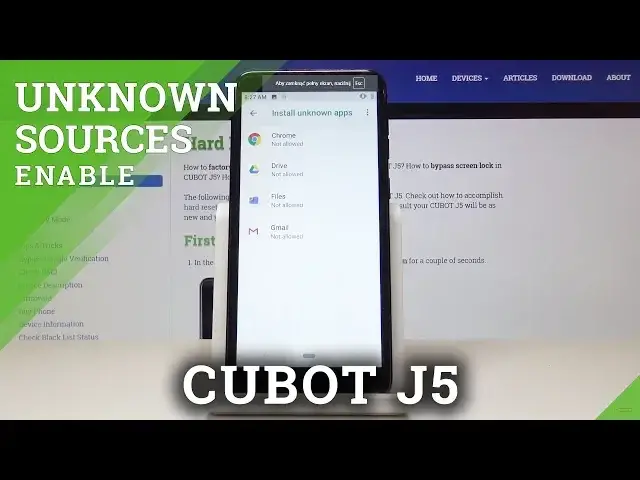 'Video thumbnail for How to Enable Unknown Sources in CUBOT J5 - Install Unknown Applications'
