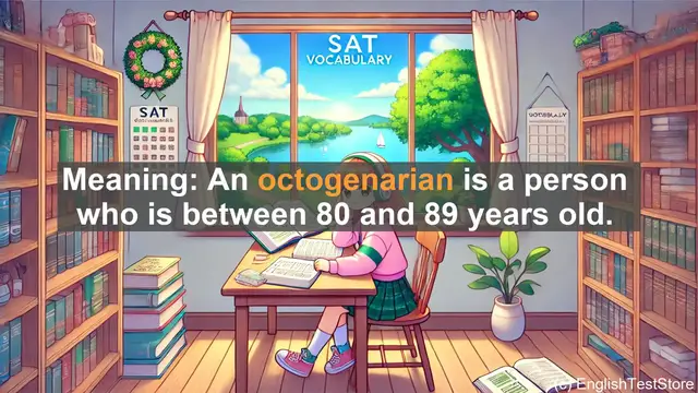 Video thumbnail for 5000 Must Know SAT Vocabulary - Octogenarian: Understanding the Term for 80-Somethings