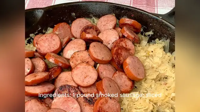 Video thumbnail for smoked sausage recipe