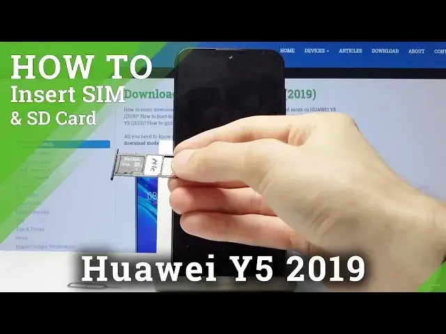 Video thumbnail for How to Insert Nano SIM into HUAWEI Y5 2019 - Install Micro SD Card