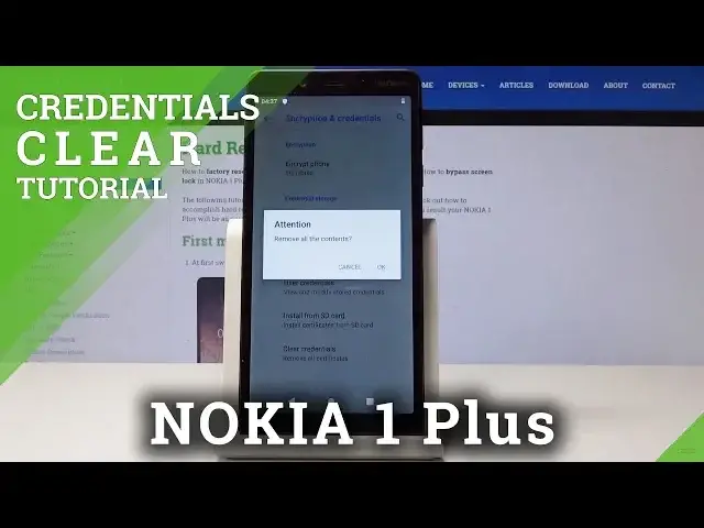 'Video thumbnail for How to Clear Credentials in NOKIA 1 Plus - Delete All Certificates'