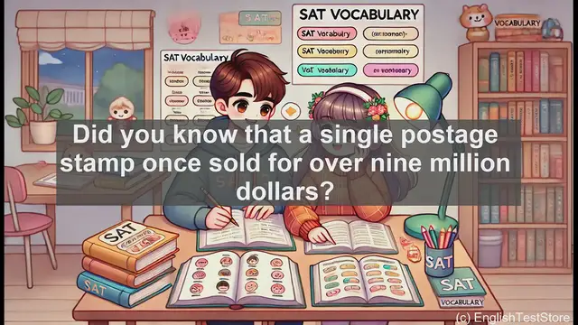 Video thumbnail for 5000 Must Know SAT Vocabulary - SAT Vocab: Philately - The Art of Stamp Collecting
