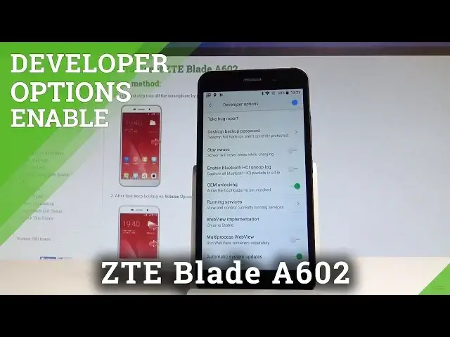 Video thumbnail for How to Allow Developer Options in ZTE Blade A602 - Enable OEM Unlocking |HardReset.Info