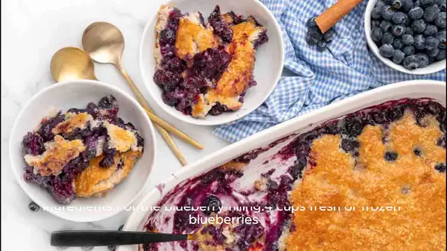 Video thumbnail for blueberry Cobbler Recipe