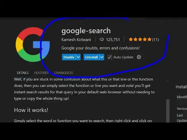 Video thumbnail for How to Integrate Google Search Directly in VSCode IDE Editor to Google Search Automatically