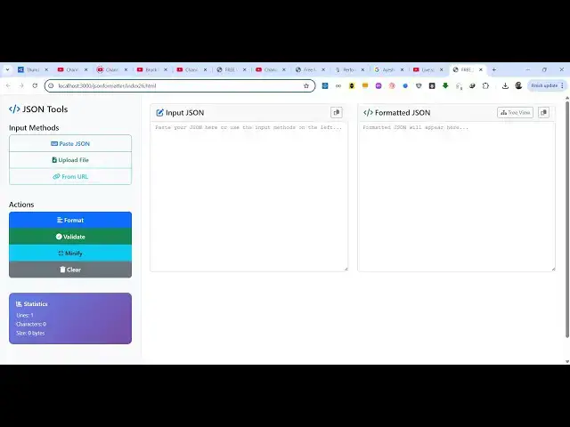 Video thumbnail for Build a JSON Editor to Format, Validate & Minify JSON in Browser Using HTML & JavaScript