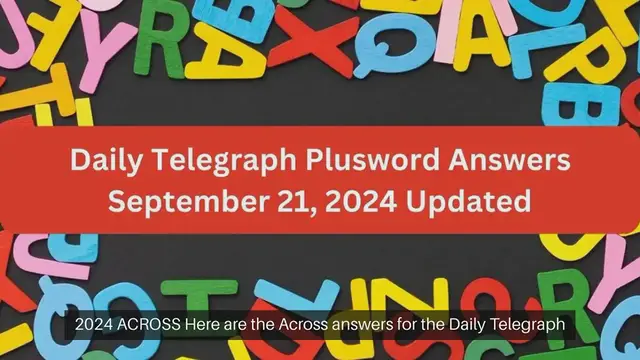 Video thumbnail for Daily Telegraph Plusword Answers September 21, 2024 Updated